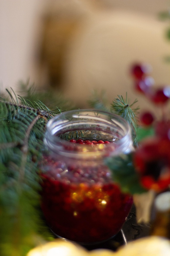 Preiselbeer Aufstrich im Glas